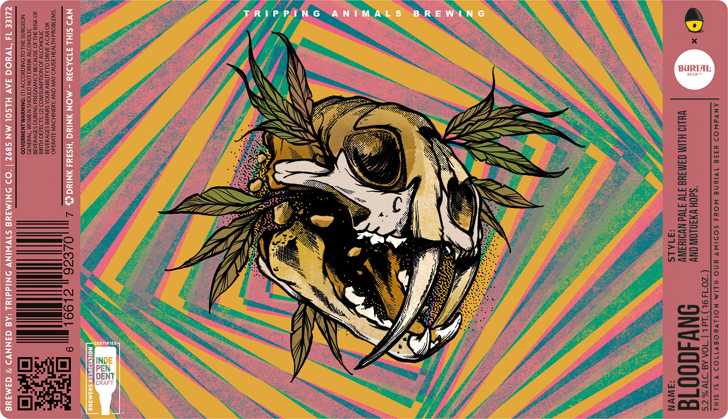 TABC label artwork for BLOODFANG
