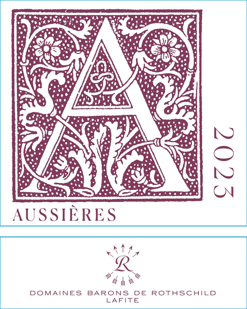 TABC label artwork for Aussieres Rouge Pays D'OC