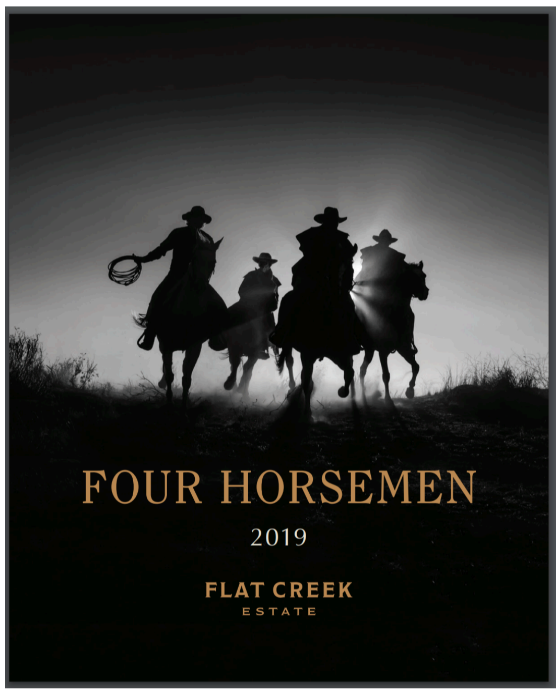 TABC label artwork for Flat Creek Estate Four Horsemen