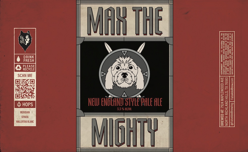 TABC label artwork for Max The Mighty