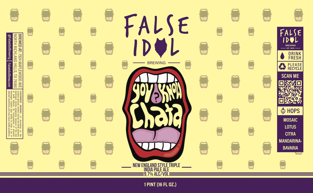 TABC label artwork for You Know Chata?