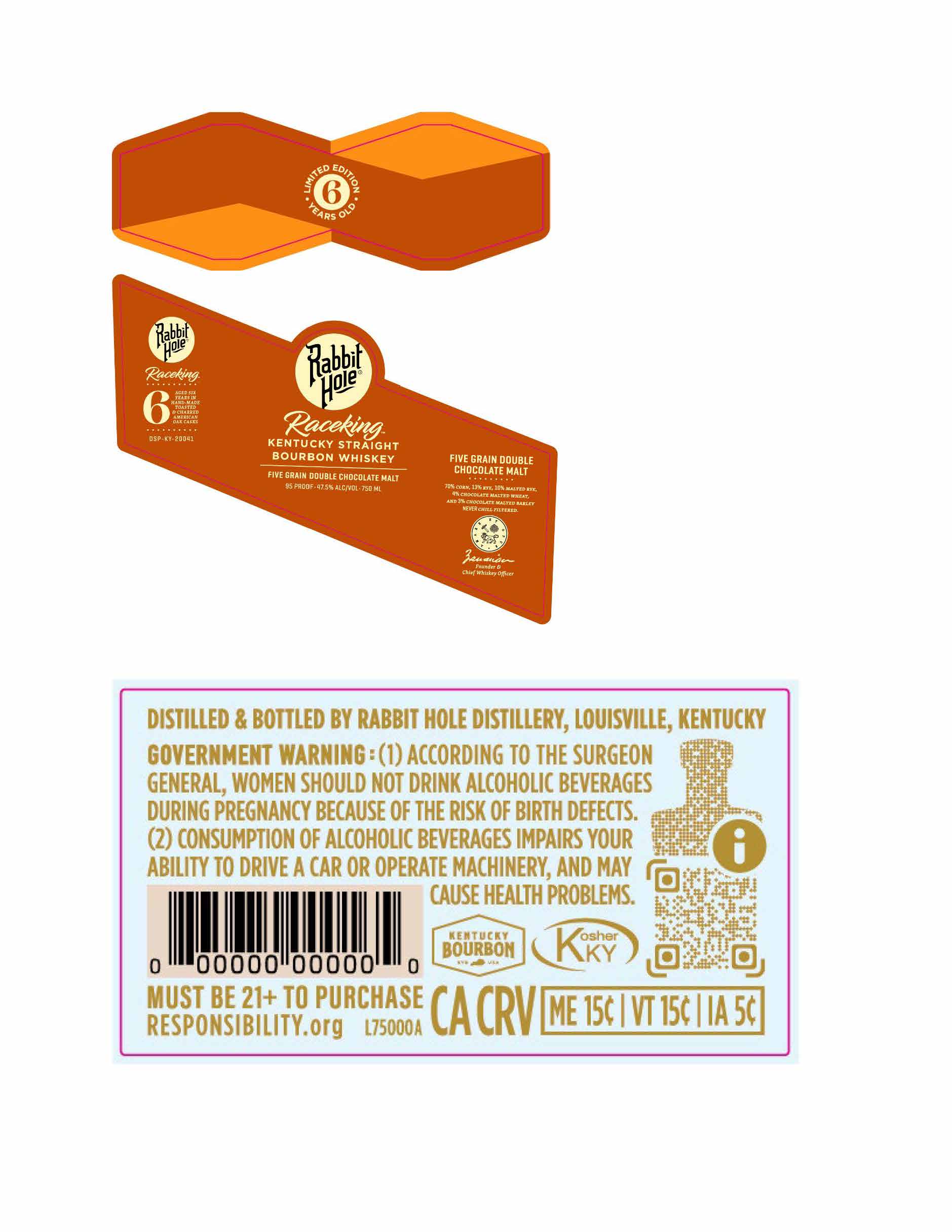 TABC label artwork for Rabbit Hole  Raceking 6 YO