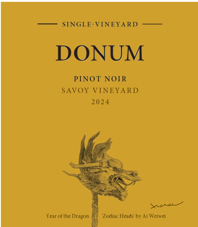 TABC label artwork for Donum Pinot Noir Savoy Vineyard
