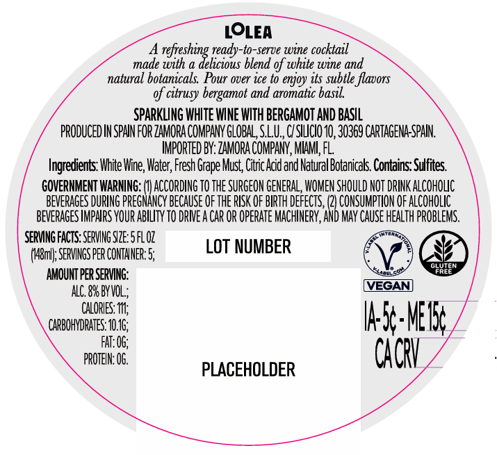 TABC label artwork for Lolea Citrus Spritz