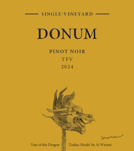 TABC label artwork for Donum Pinot Noir TFV