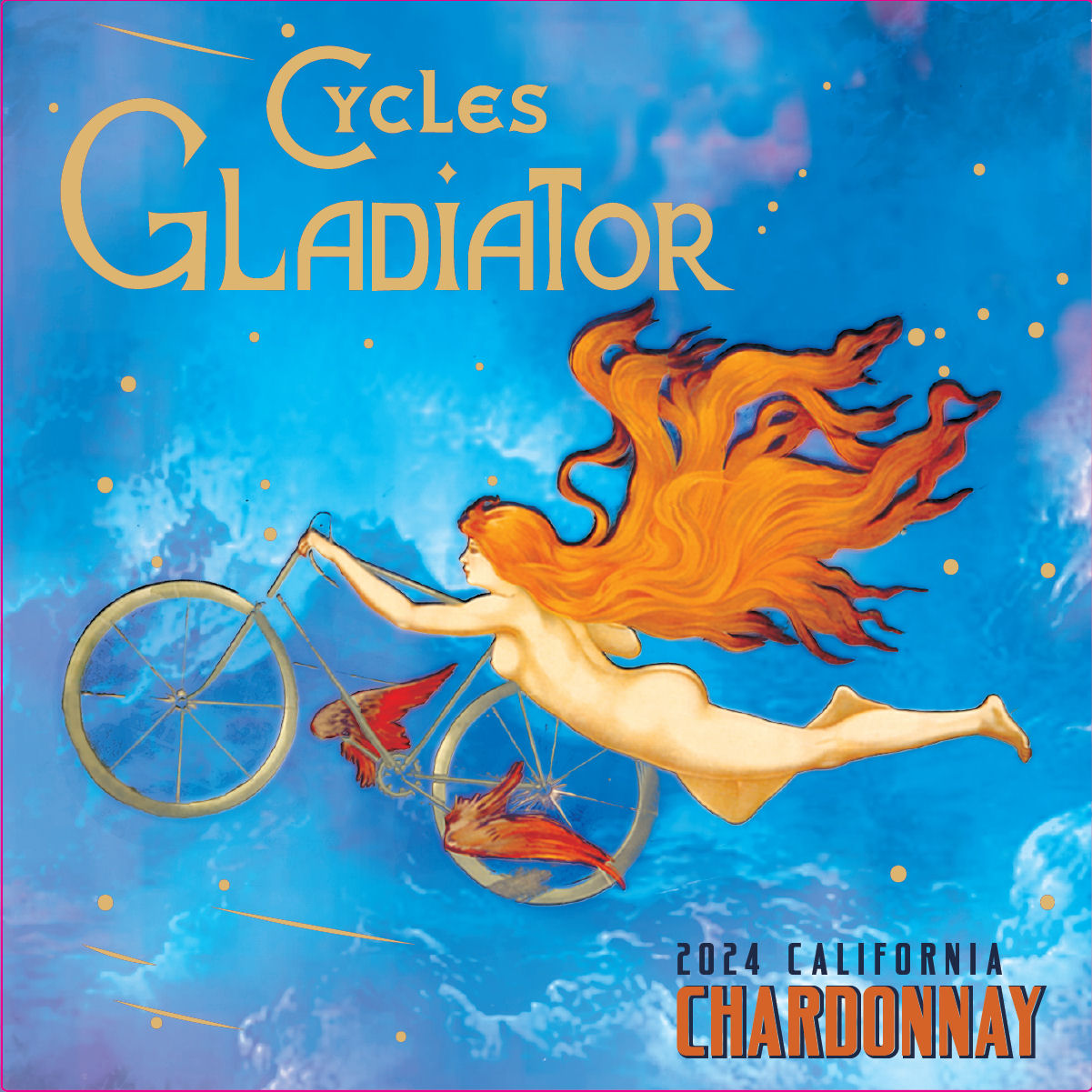 TABC label artwork for Cycles Gladiator Chardonnay California