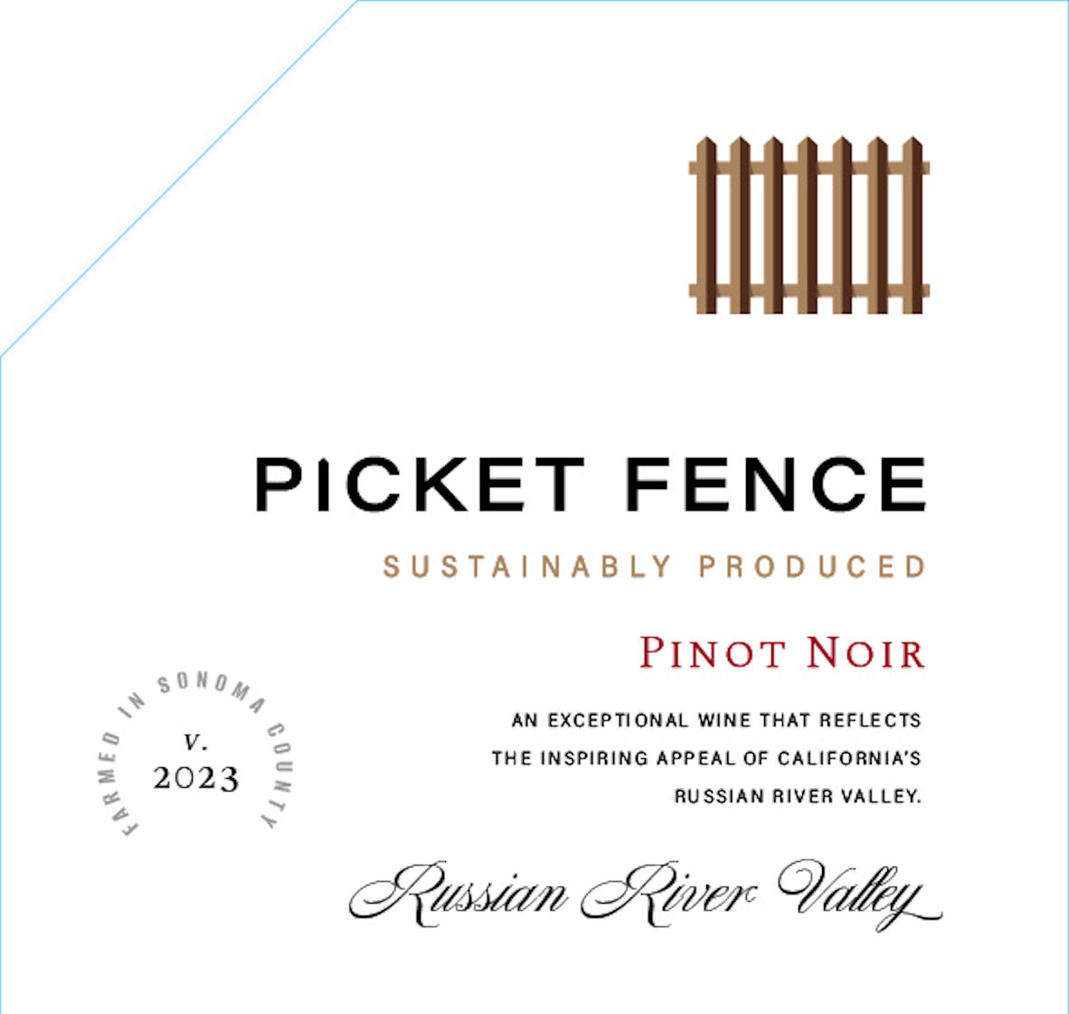 TABC label artwork for Picket Fence Pinot Noir Russian River Valley