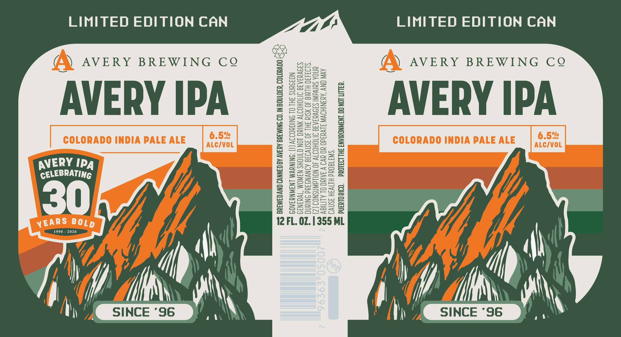 TABC label artwork for Avery Brewing Co. Avery IPA