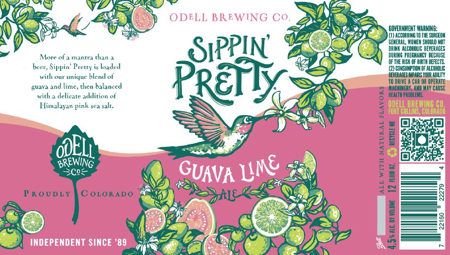 TABC label artwork for Sippin Pretty Ale