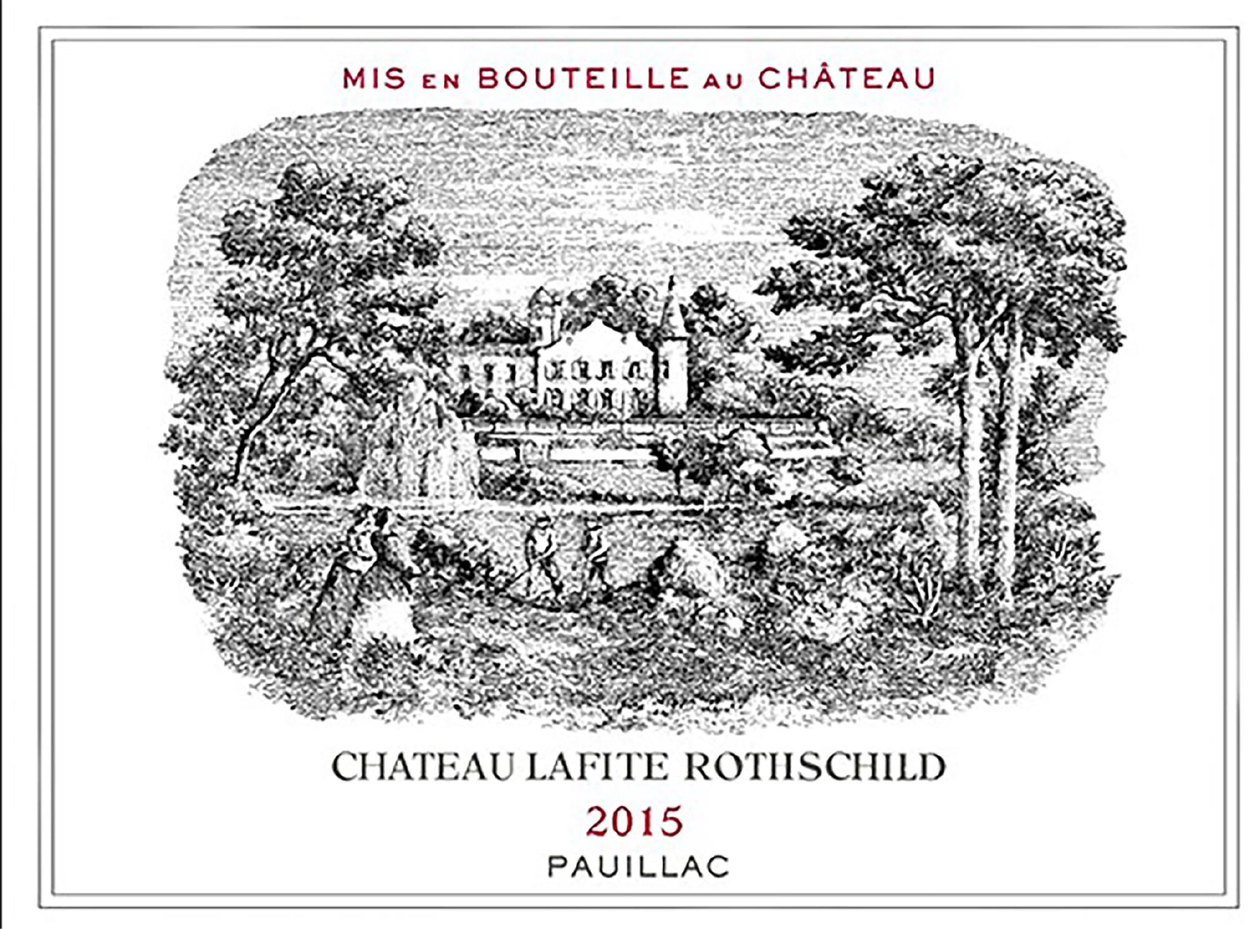 TABC label artwork for Chateau Lafite Rothschild Pauillac