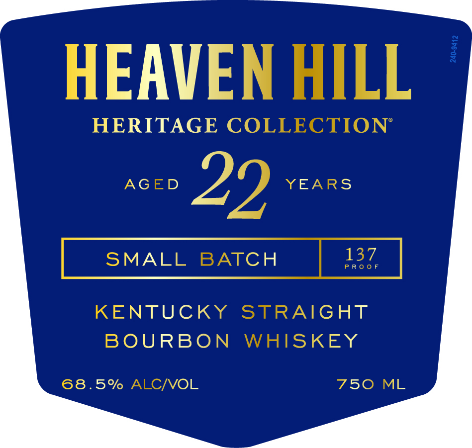 TABC label artwork for Heaven Hill Heritage Collection/22YO Small Batch 0594