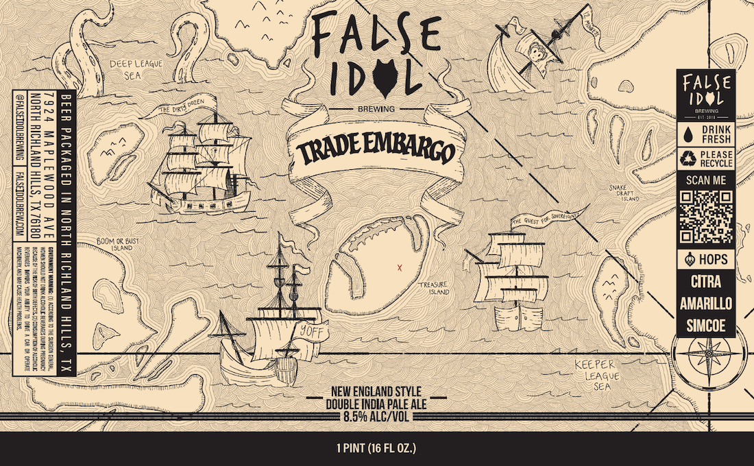 TABC label artwork for Trade Embargo