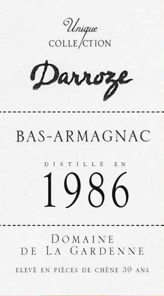 TABC label artwork for UNIQUE COLLECTION DARROZE DOMAINE DE LA GARDENNE