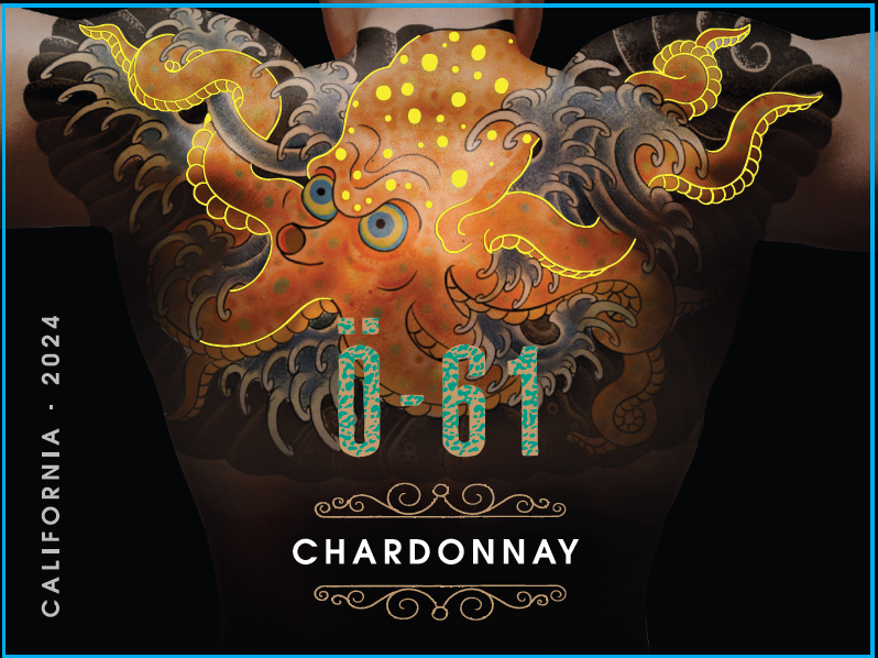 TABC label artwork for O61 Chardonnay California 2024