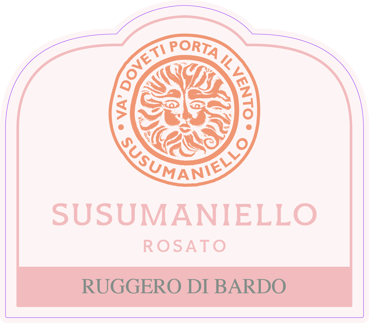 TABC label artwork for RUGGERO DI BARDO SUSUMANIELLO ROSATO