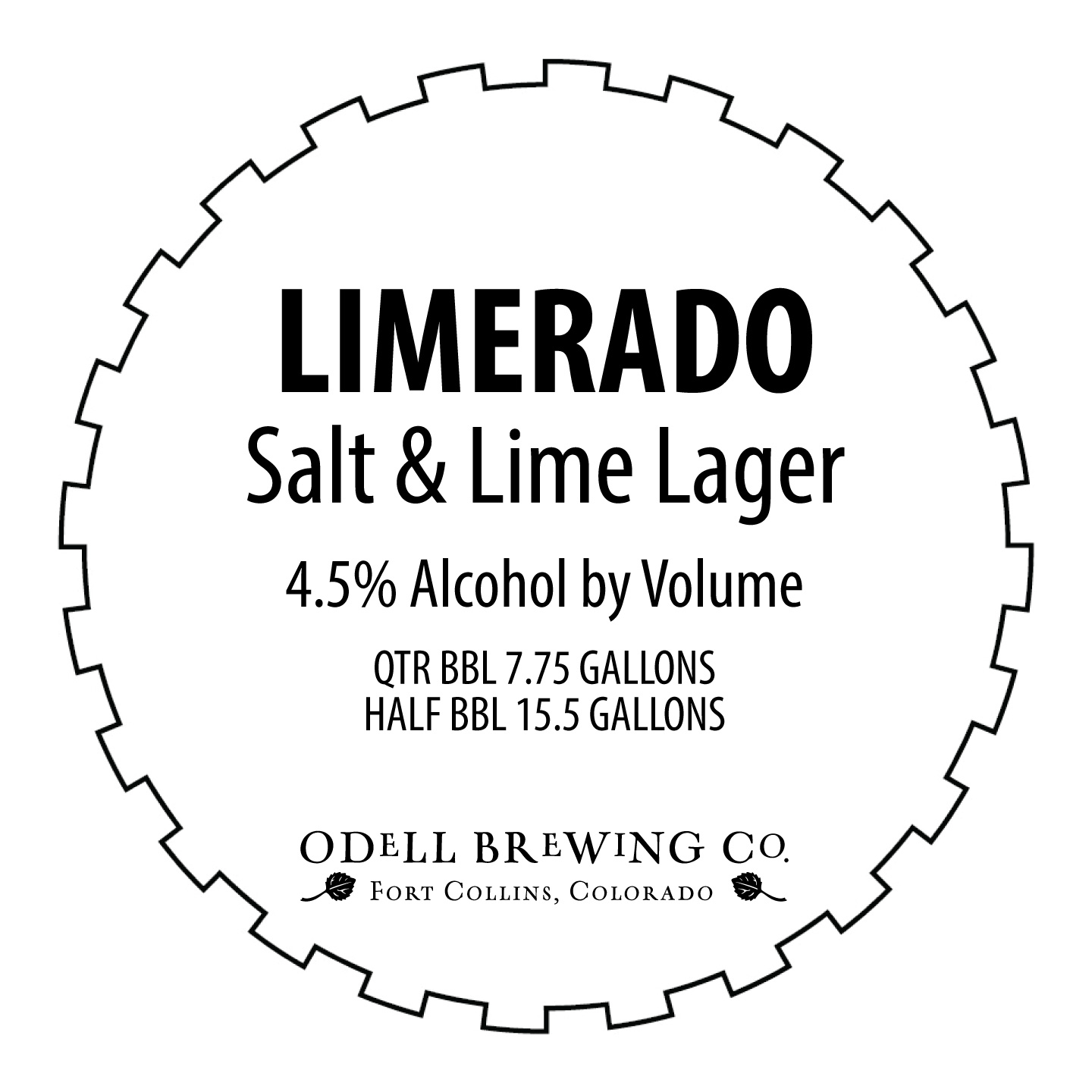 TABC label artwork for Limerado