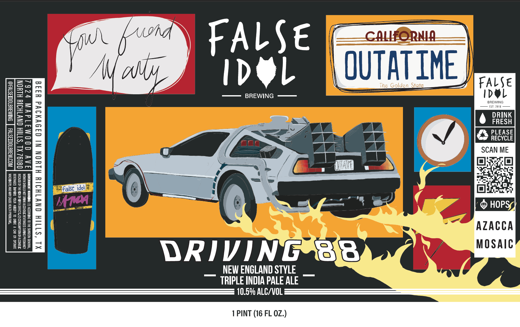 TABC label artwork for Driving 88