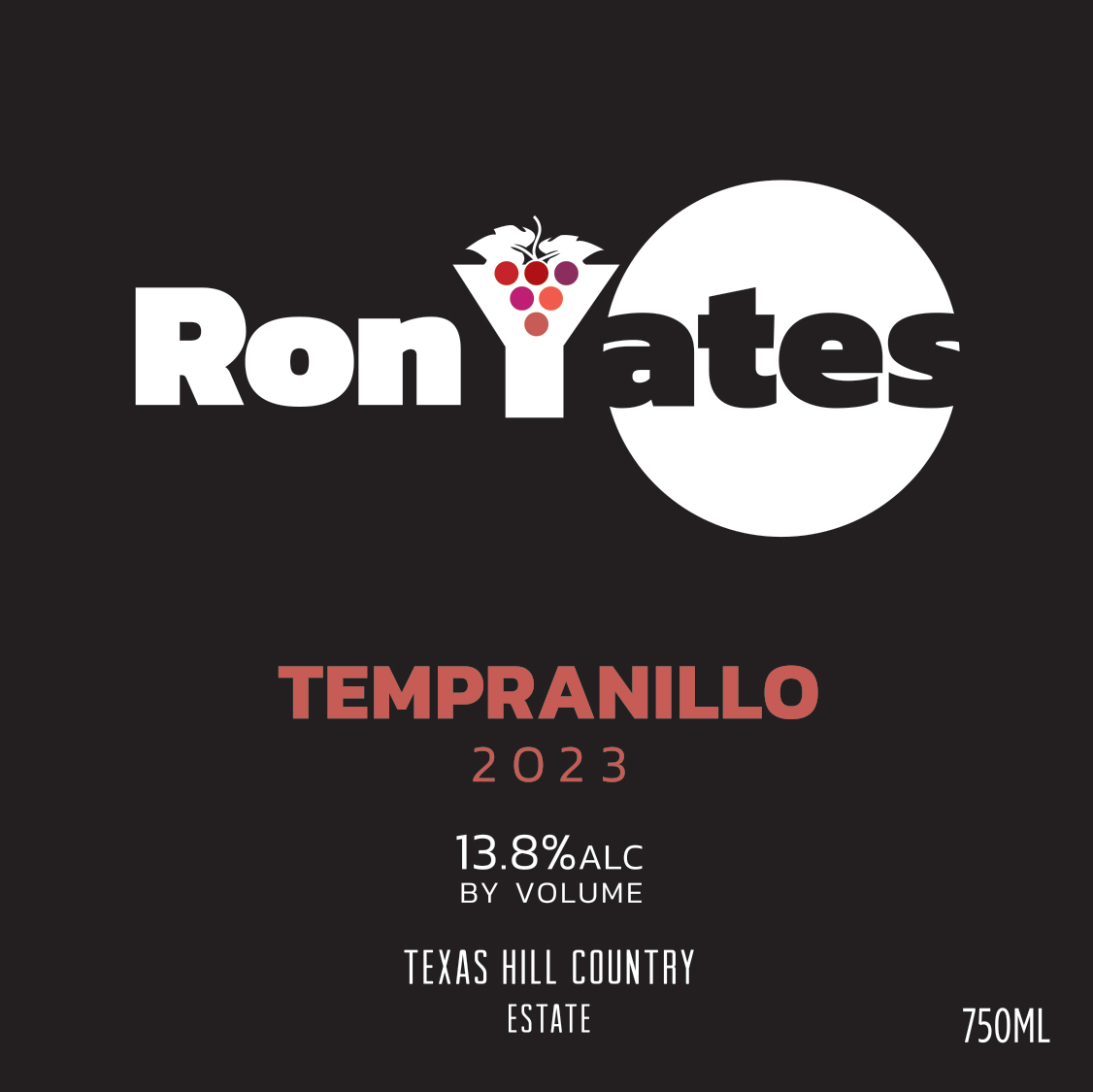 TABC label artwork for Tempranillo