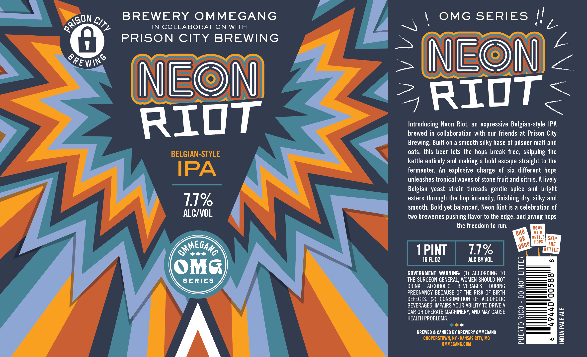 TABC label artwork for Neon Riot