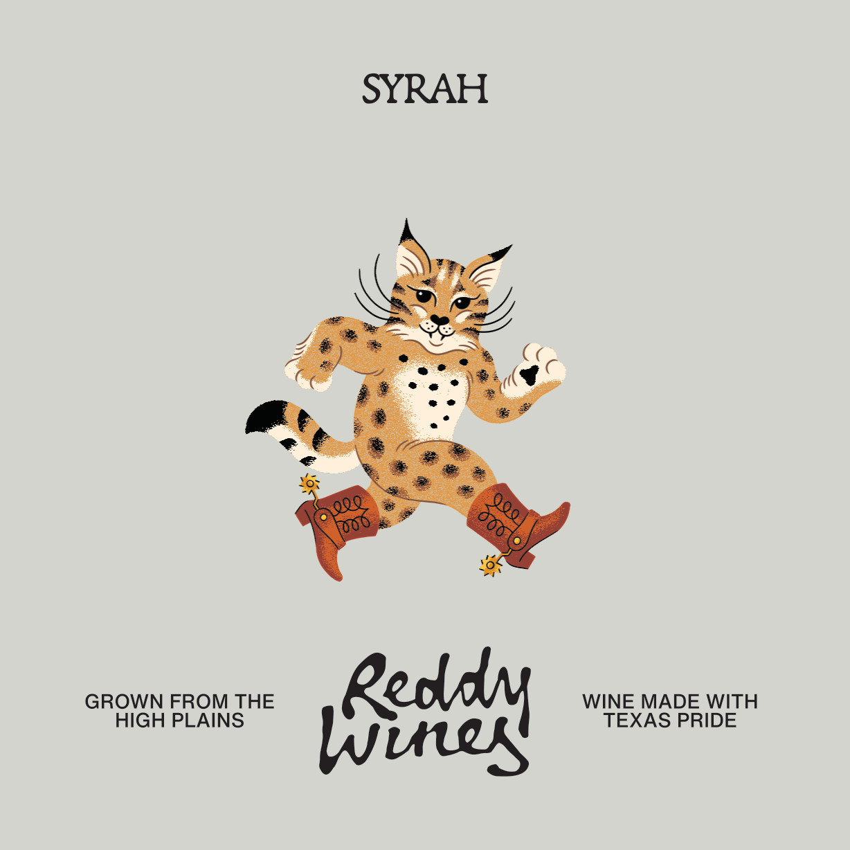 TABC label artwork for Reddy Wines Syrah