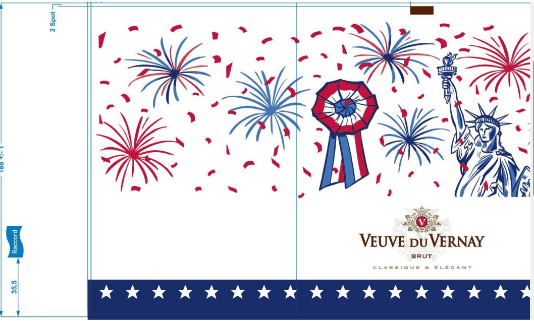 TABC label artwork for Veuve du Vernay 250 LE