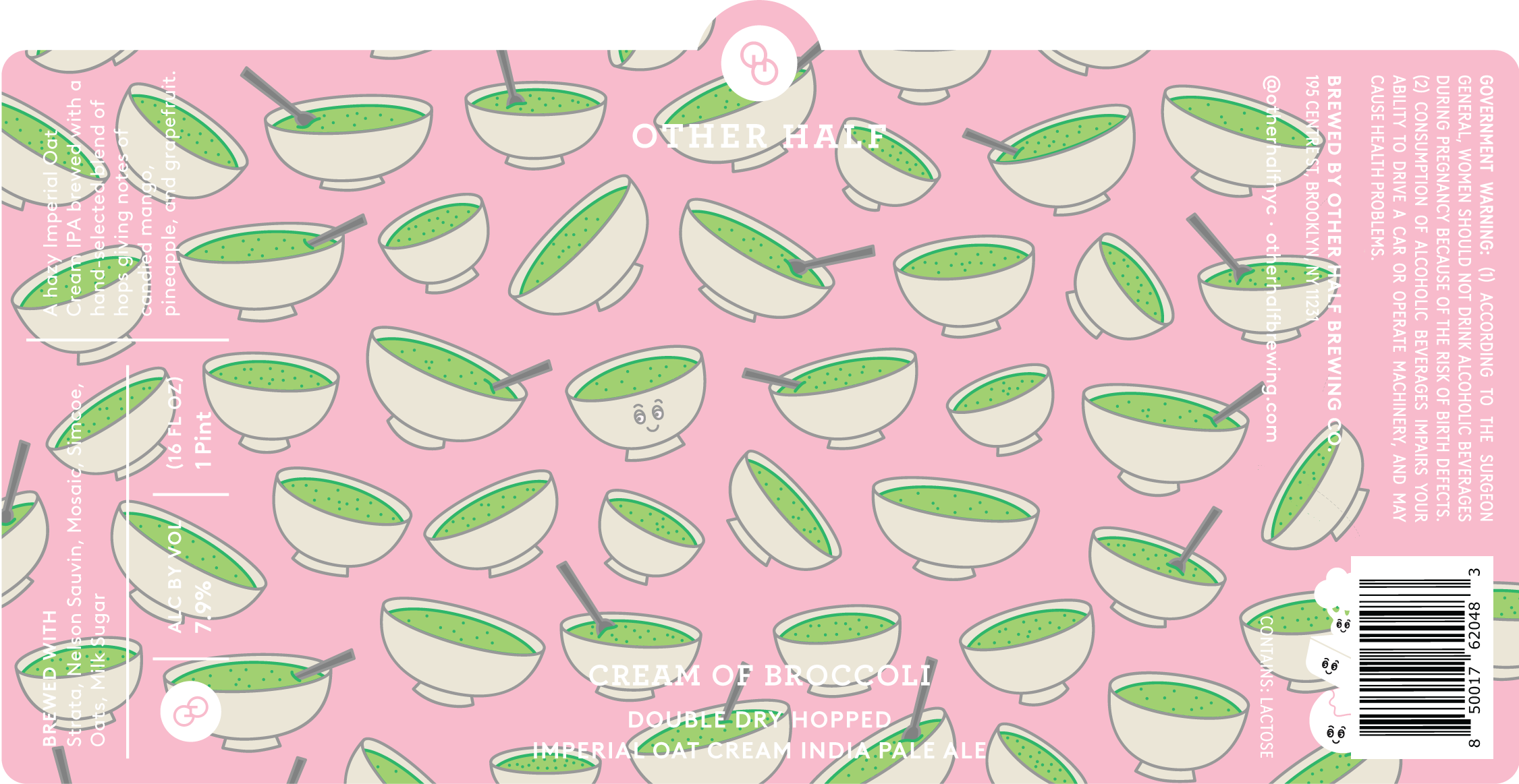 TABC label artwork for Cream of Broccoli