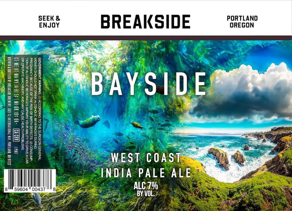 TABC label artwork for Bayside IPA