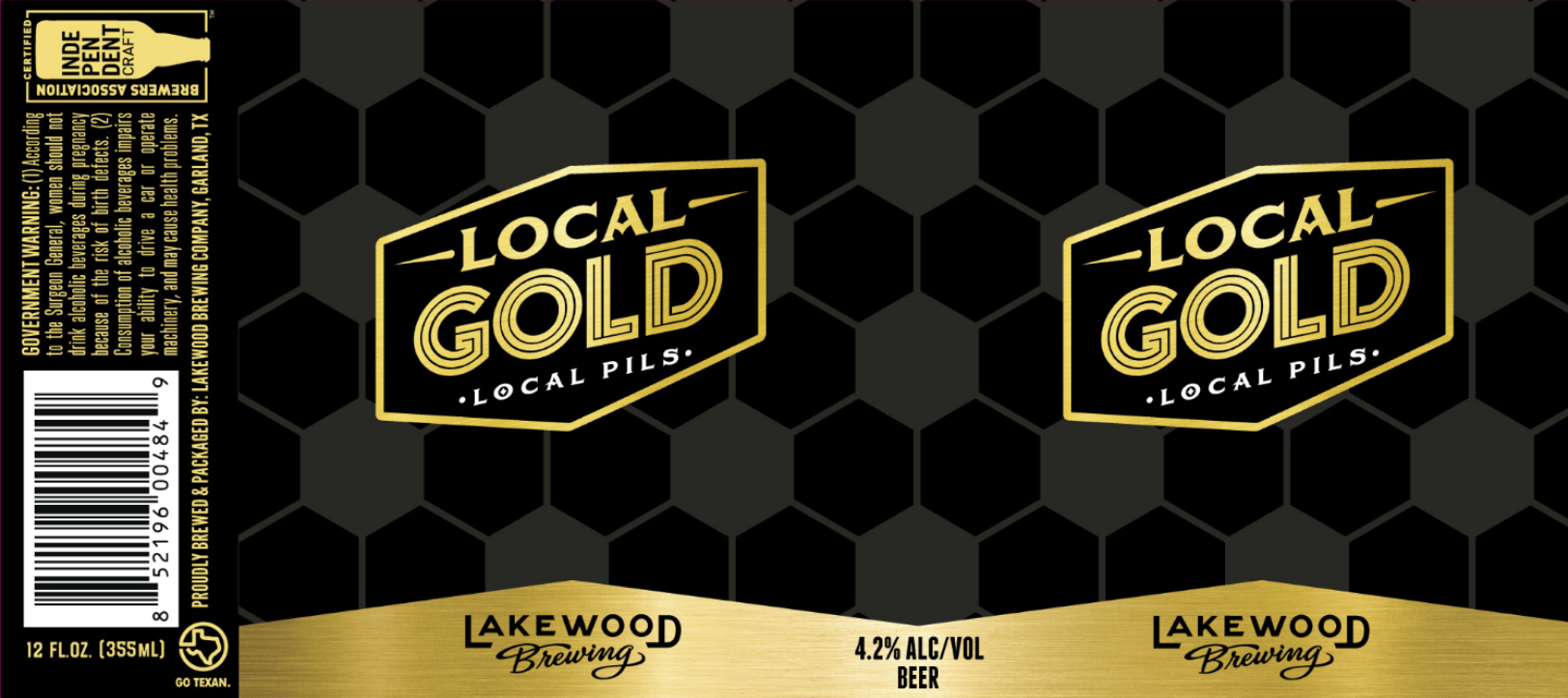 TABC label artwork for LOCAL GOLD