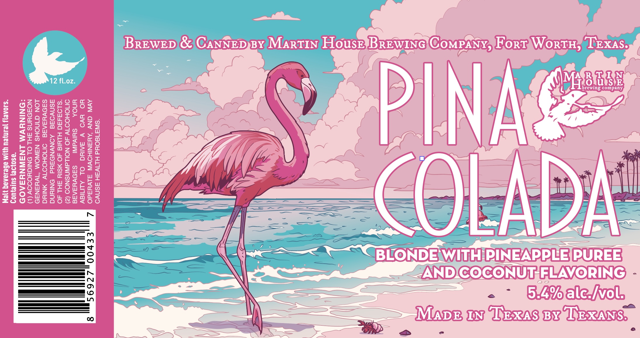 TABC label artwork for Pina Colada 2026 Can