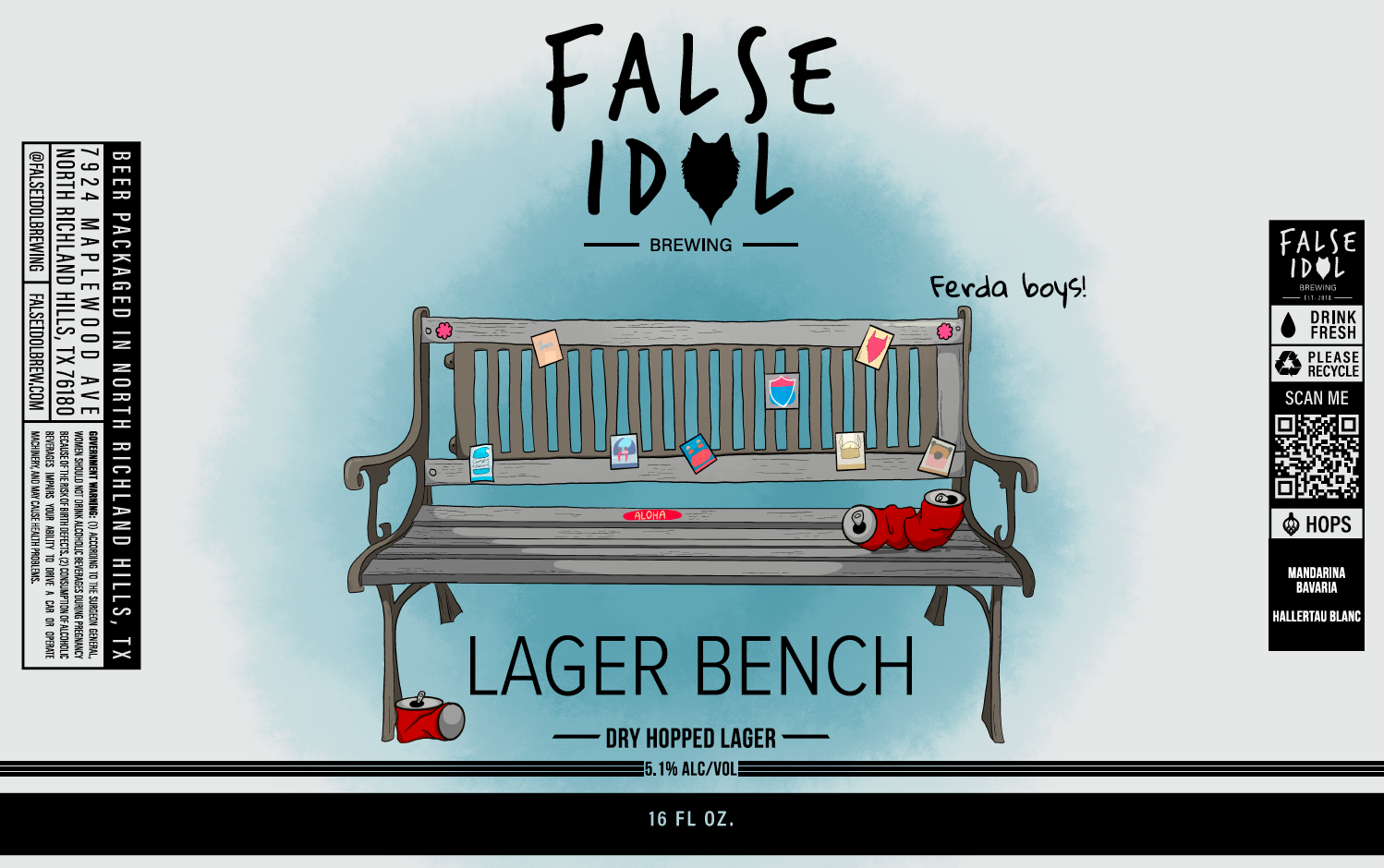 TABC label artwork for Lager Bench
