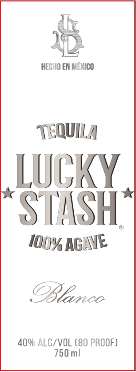 TABC label artwork for Lucky Stash Blanco 100% Agave