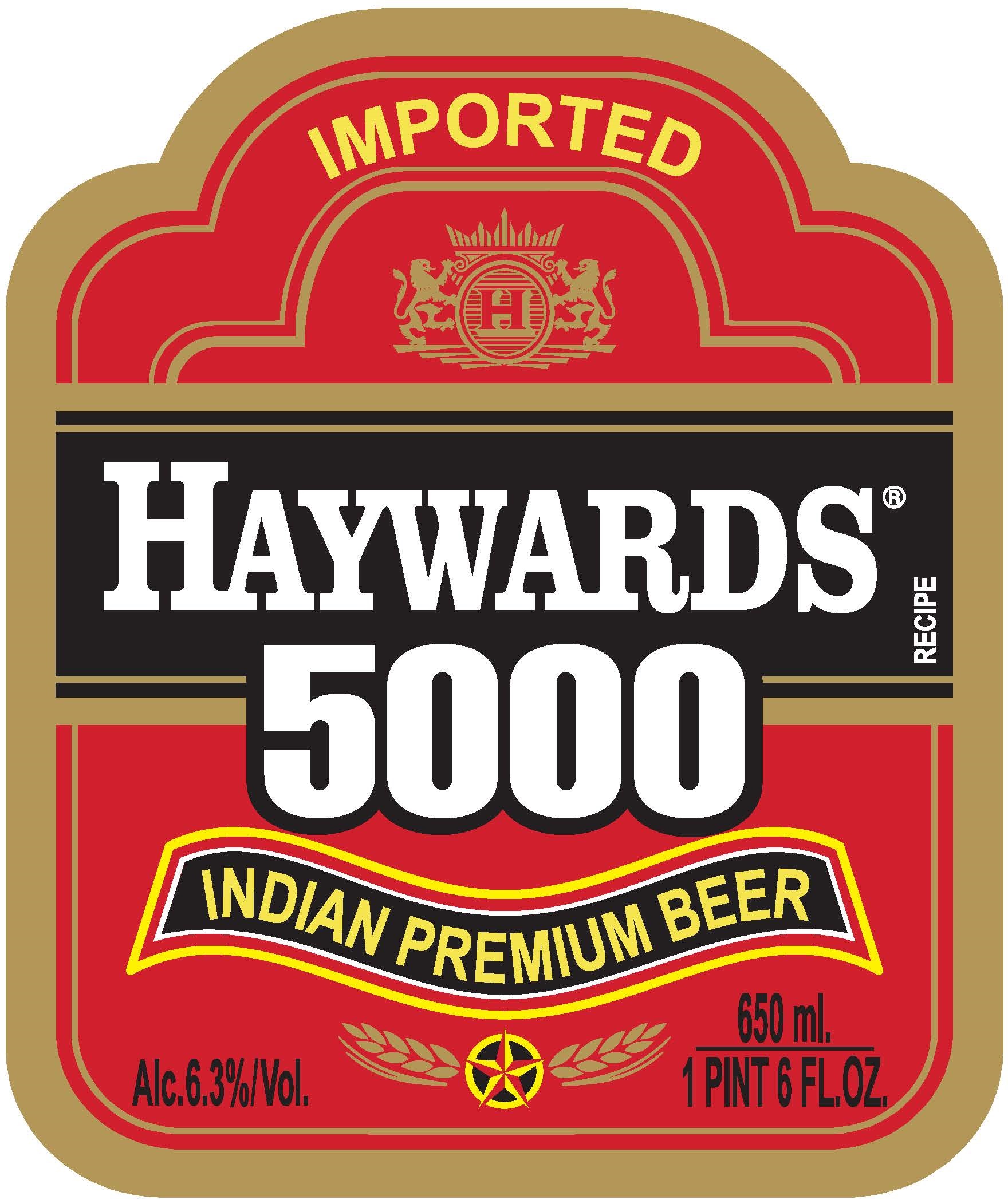 TABC label artwork for HAYWARDS 5000