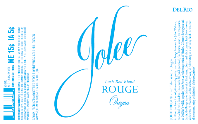 TABC label artwork for Jolee Rouge