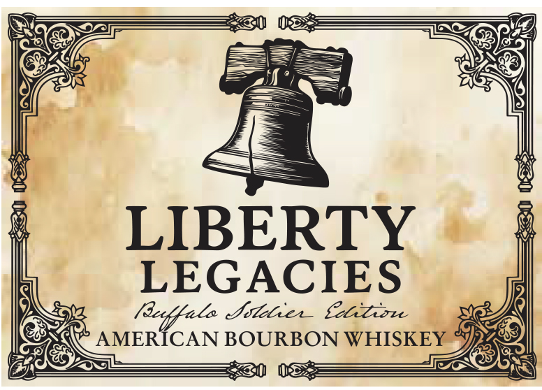TABC label artwork for Liberty Legacies Buffalo Soldier