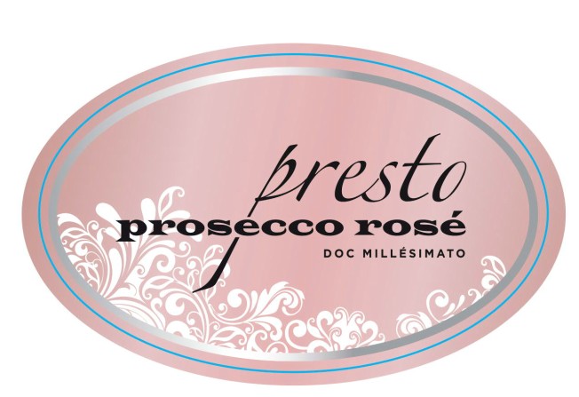 TABC label artwork for PRESTO PROSECCO ROSE