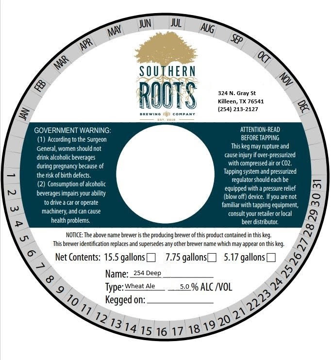 TABC label artwork for 254 Deep