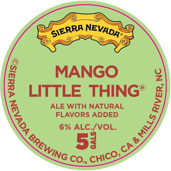 TABC label artwork for Sierra Nevada Mango Little Thing