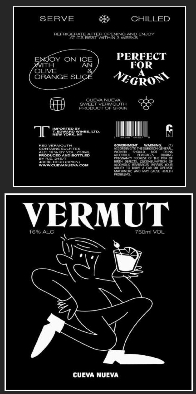 TABC label artwork for Cueva Nueva