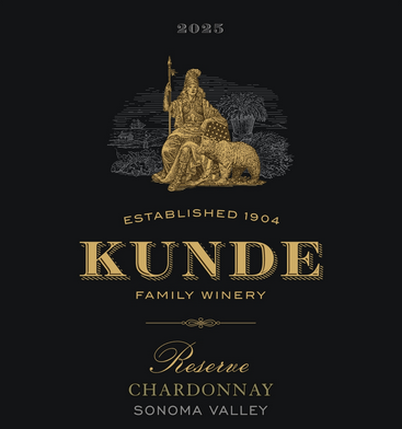 TABC label artwork for Kunde Family Winery Reserve Chardonnay