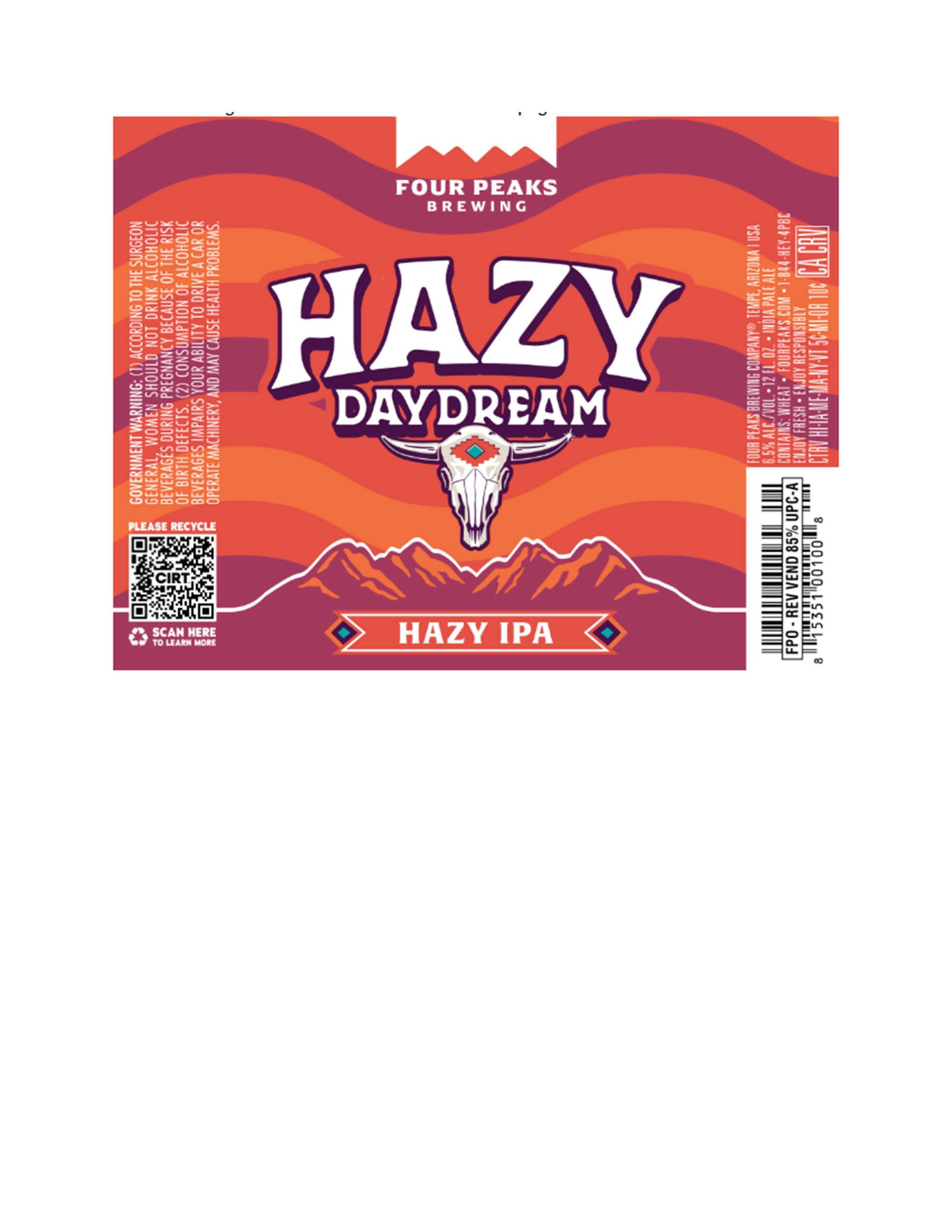 TABC label artwork for FOUR PEAKS HAZY DAYDREAM