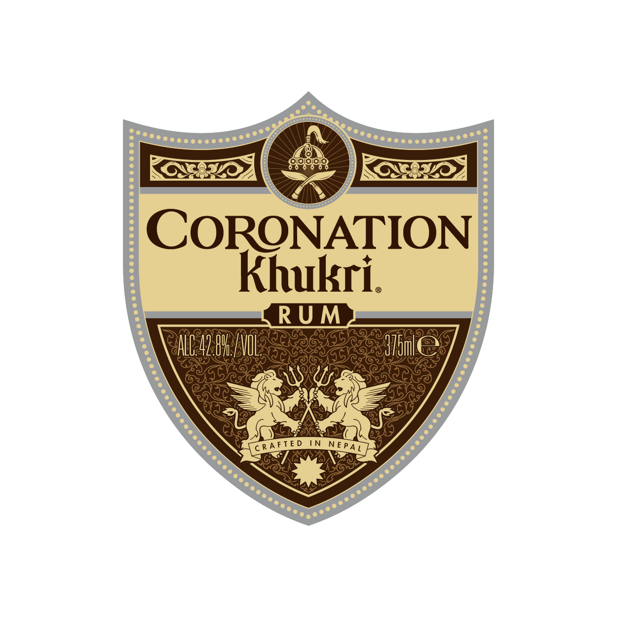TABC label artwork for KHUKRI CORONATION RUM