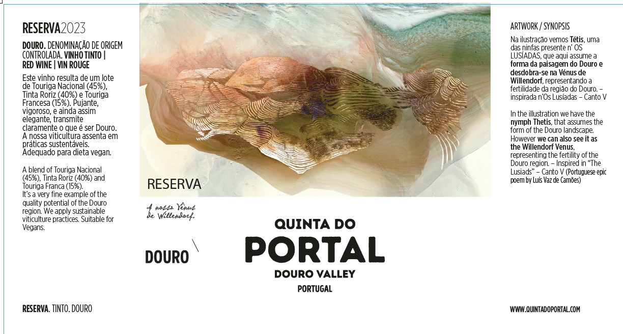 TABC label artwork for Quinta Do Portal Reserva Tinto Douro