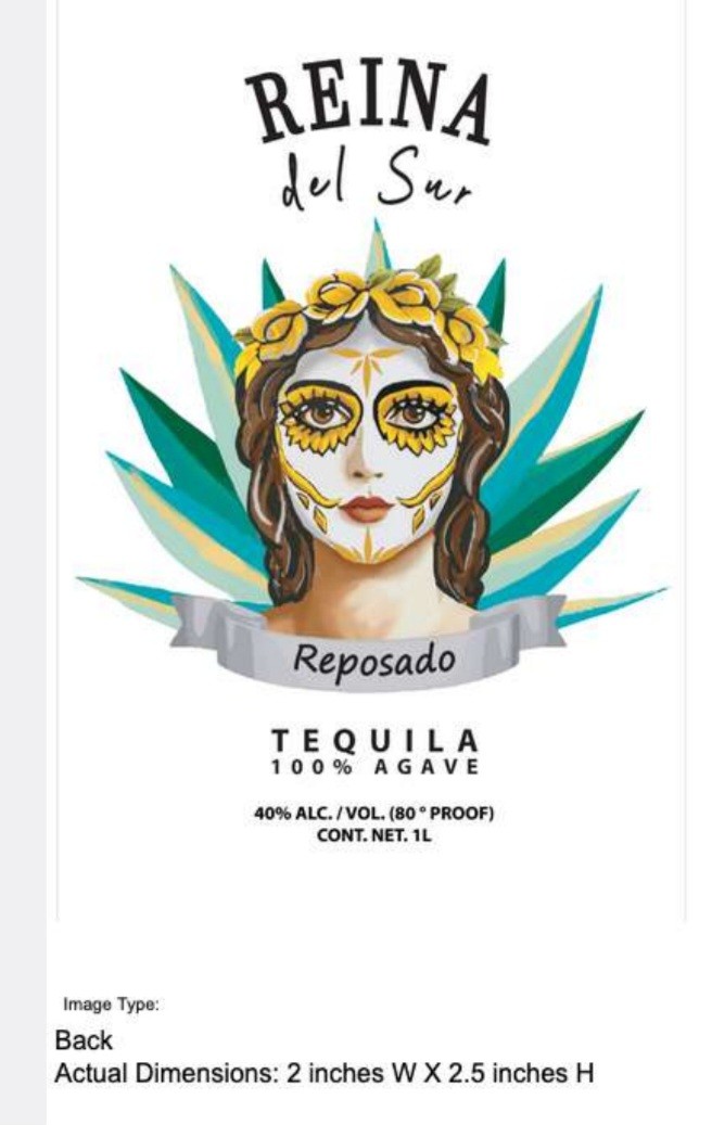 TABC label artwork for Reina Del Sur