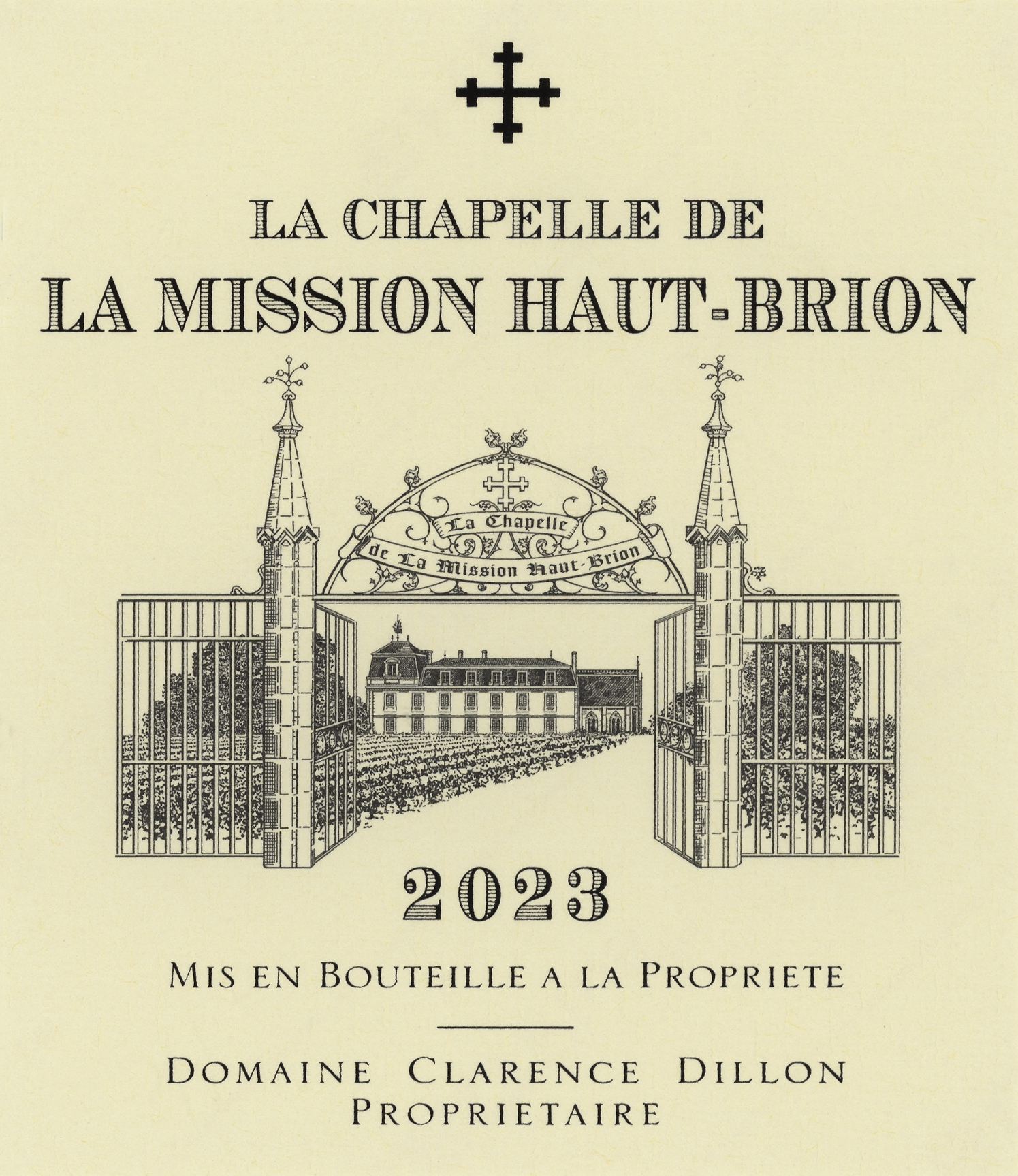 TABC label artwork for LA CHAPELLE DE LA MISSION HAUT-BRION