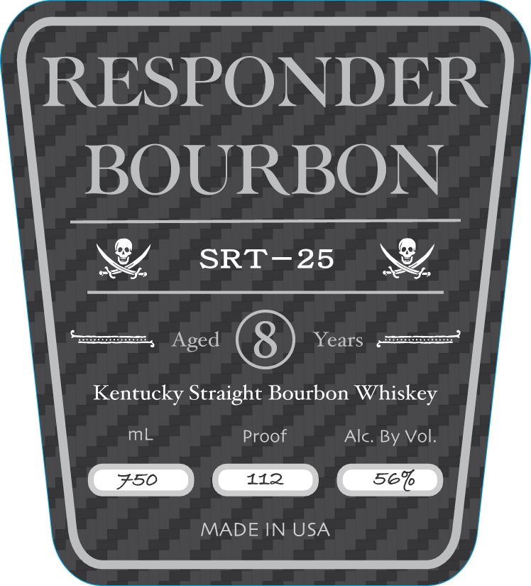 TABC label artwork for Responder Bourbon SRT-25