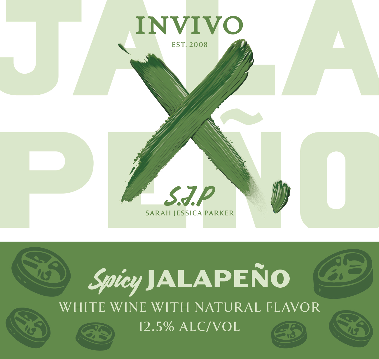 TABC label artwork for INVIVO X SJP SPICY JALAPENO