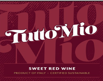 TABC label artwork for Tutto Mio Sweet Red Wine