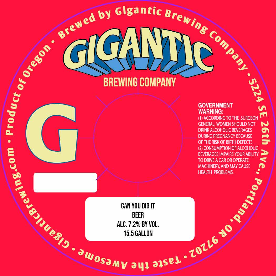TABC label artwork for Can You Dig It
