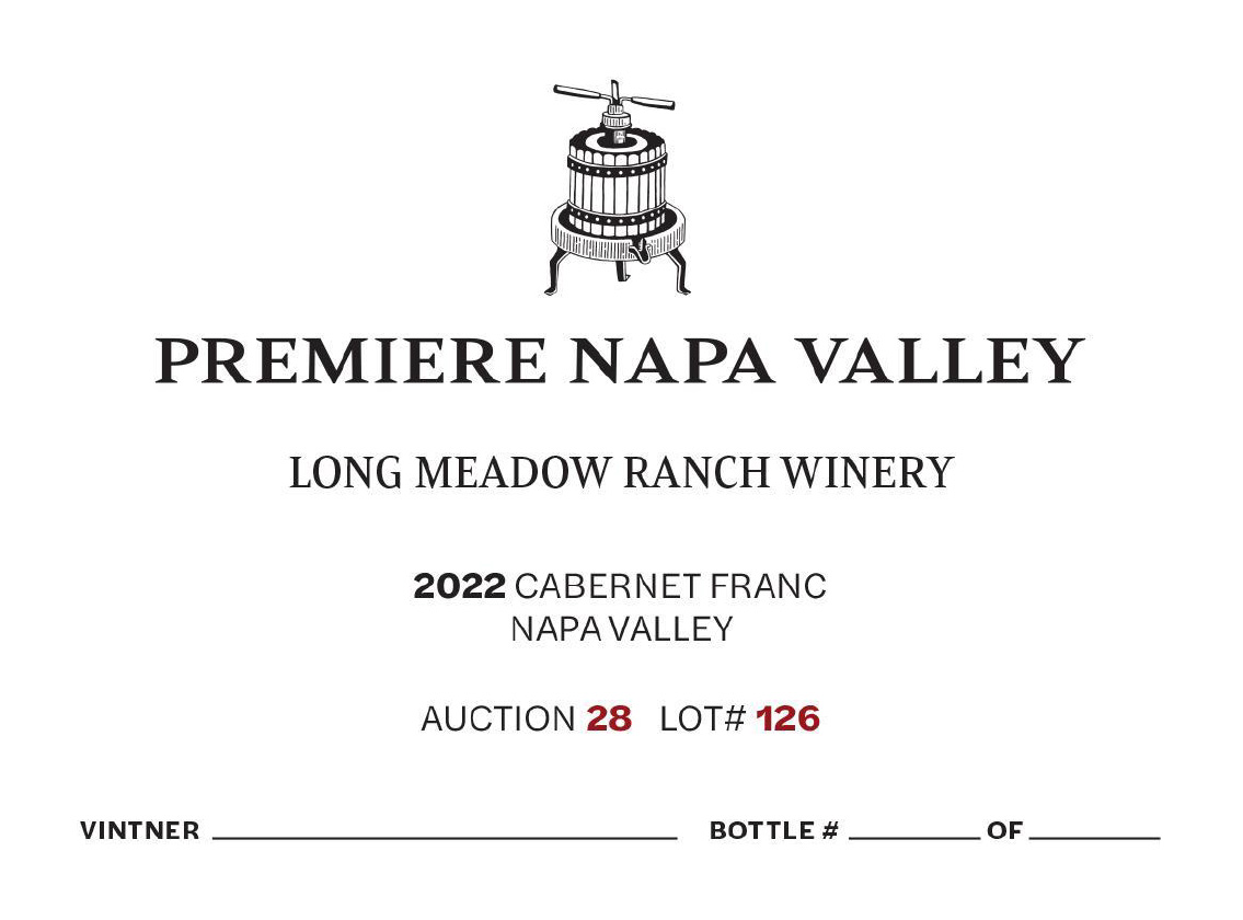 TABC label artwork for PNV Long Meadow Ranch Winery Cabernet Franc