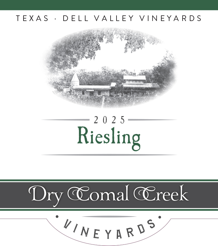 TABC label artwork for Dry Comal Creek Vineyards Riesling
